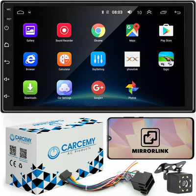 Carcemy Universele Android Autoradio met Bluetooth - Navigatie - Google Play - GRATIS Achteruitrijcamera - AC products