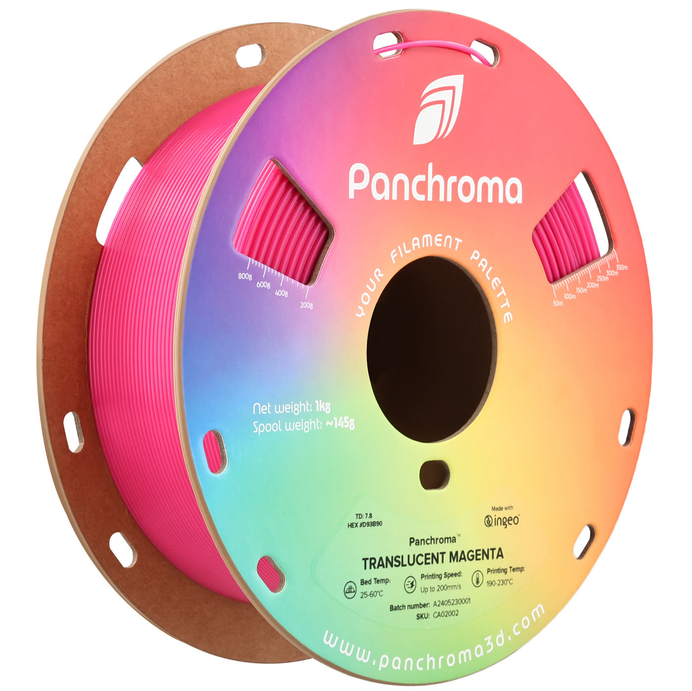 Polymaker Panchroma™ PLA Translucent Magenta 1.75 mm 1KG