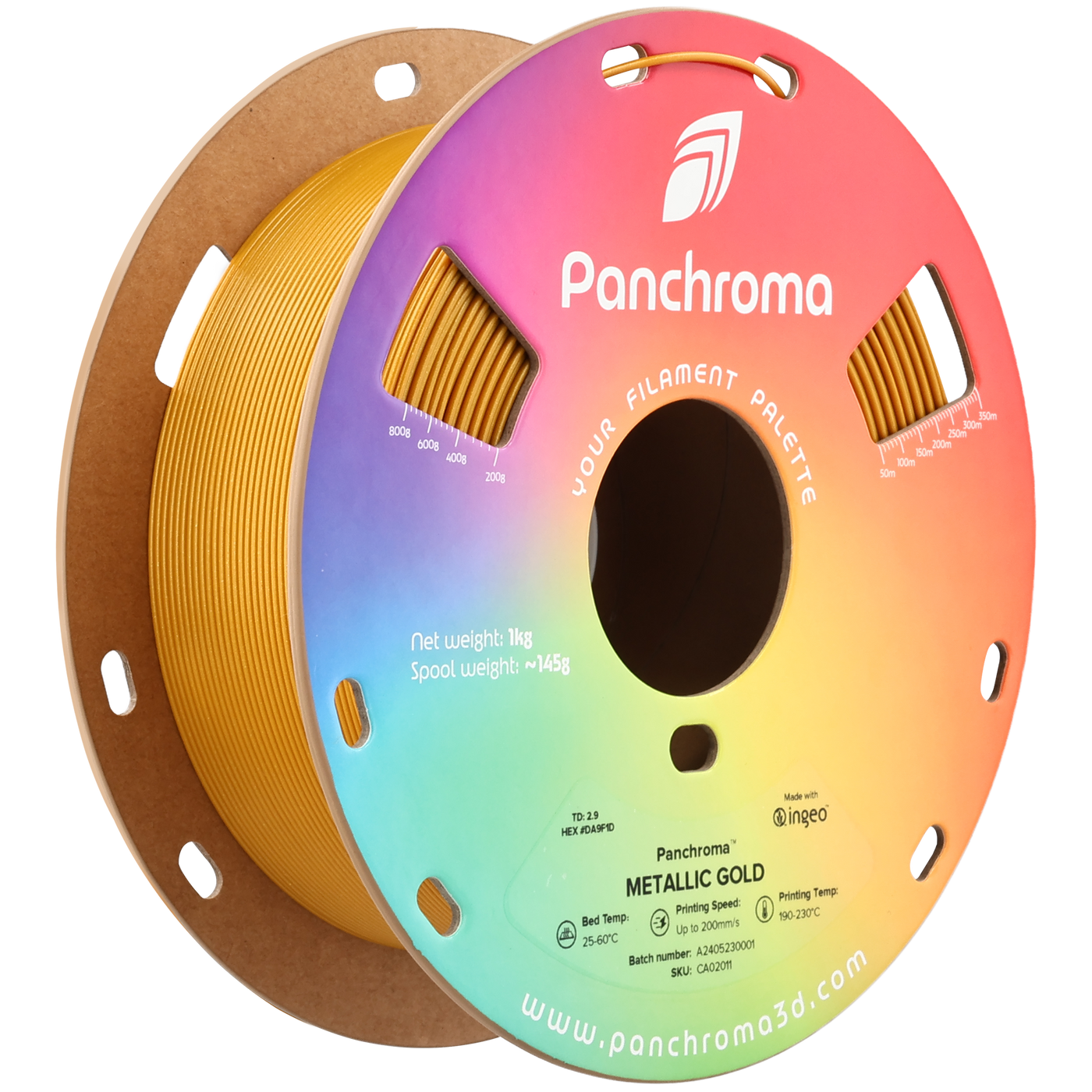 Polymaker Panchroma™ PLA Metallic Gold 1.75 mm 1KG