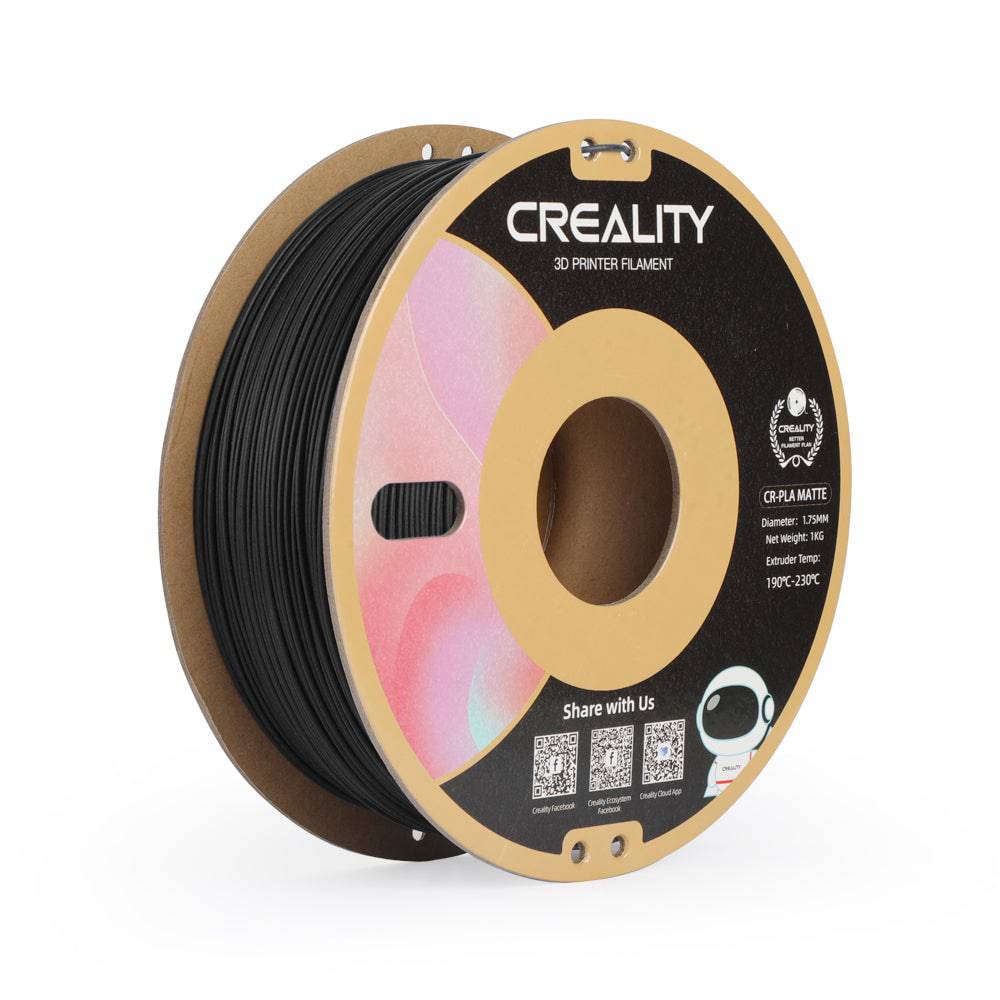 CREALITY CR-PLA FILAMENT MAT BLACK 1.75 MM  1 KG - AC products