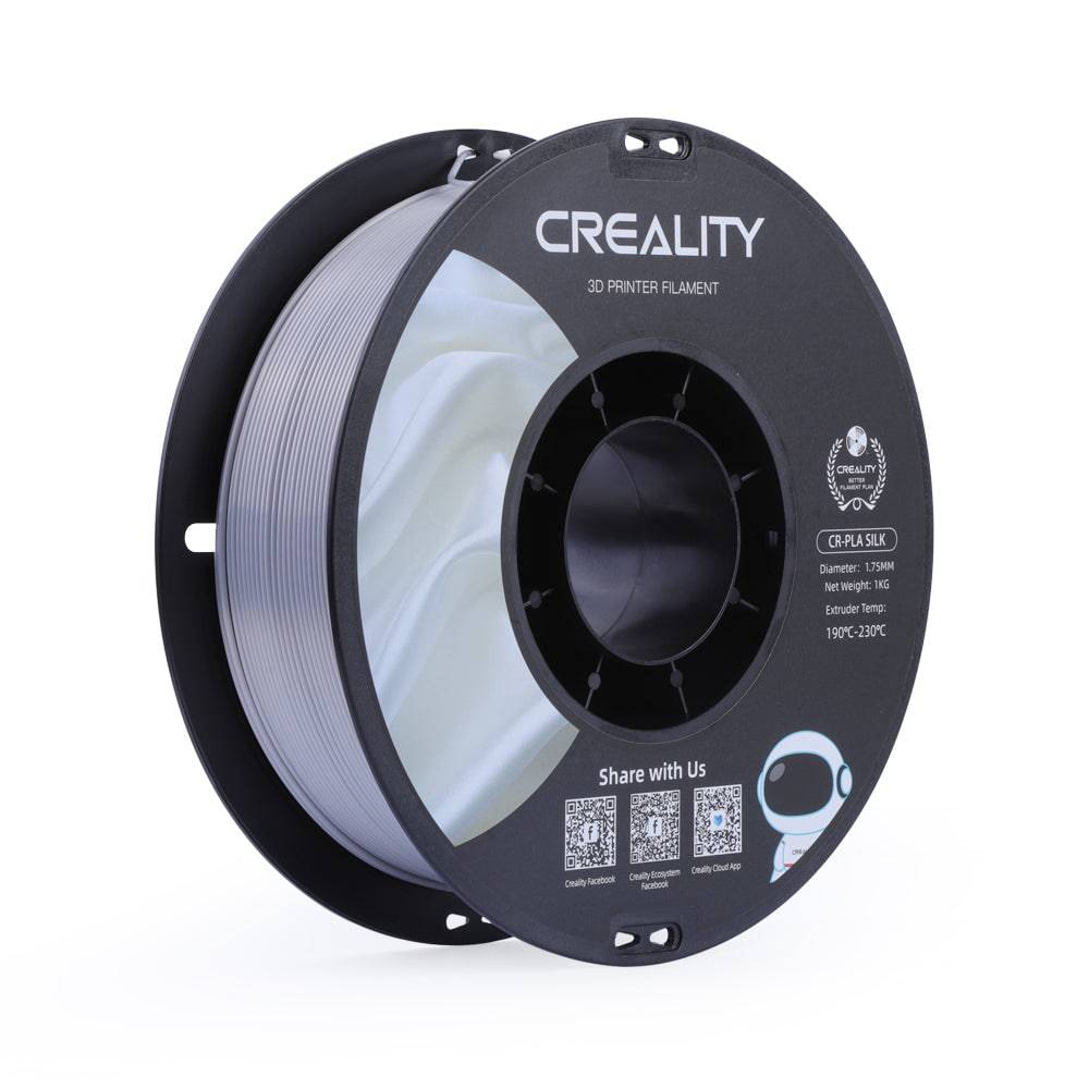 CREALITY CR-PLA FILAMENT SILK SILVER 1.75 MM  1 KG - AC products