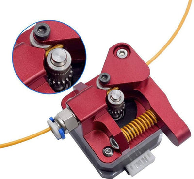 Aluminum MK8 Extruder Drive Feed Dual Gear Upgrade - voor Creality Ender en CR series