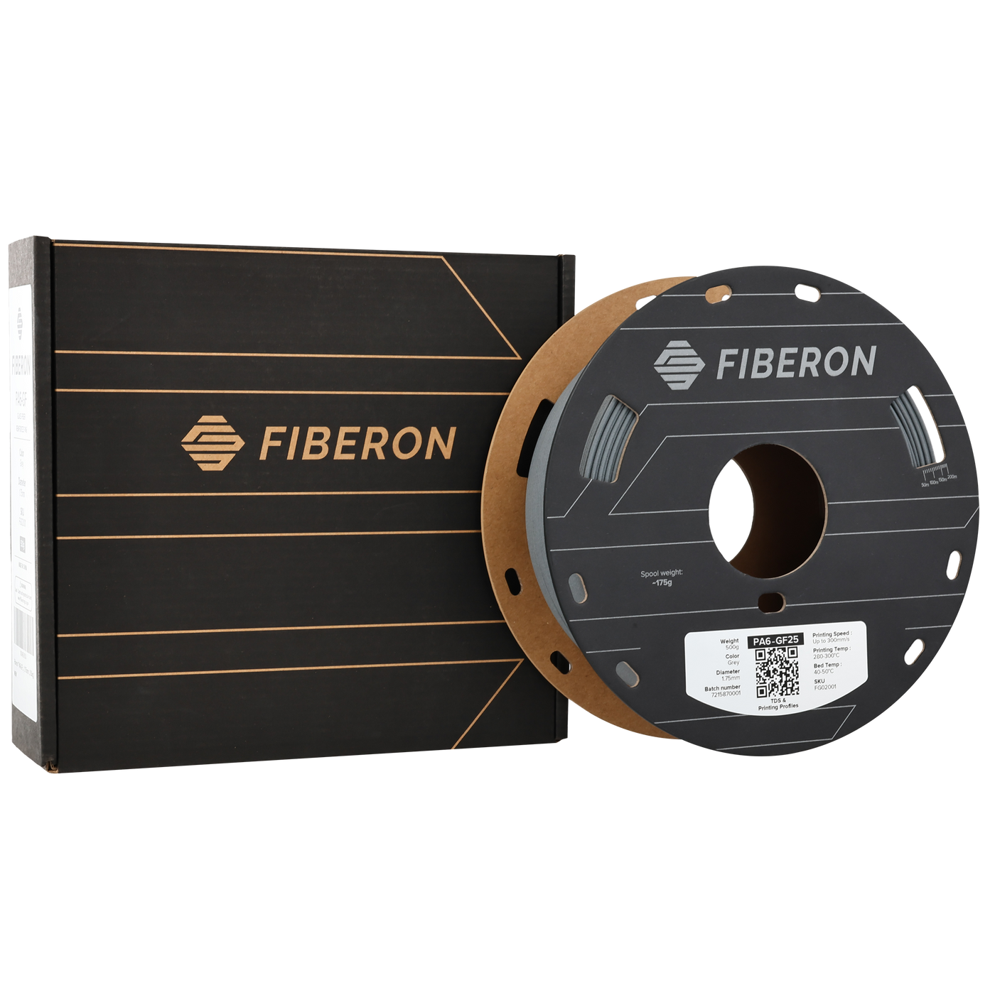 Polymaker Fiberon™ PA6-GF25 Grey 1.75 mm 500gr 1.75 mm 500gr