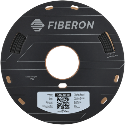 Polymaker Fiberon™ PA6-CF20 Black 1.75 mm 500gr 1.75 mm 500gr