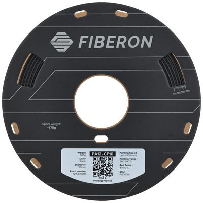 Polymaker Fiberon™ PA12-CF10 Black 1.75 mm 500gr