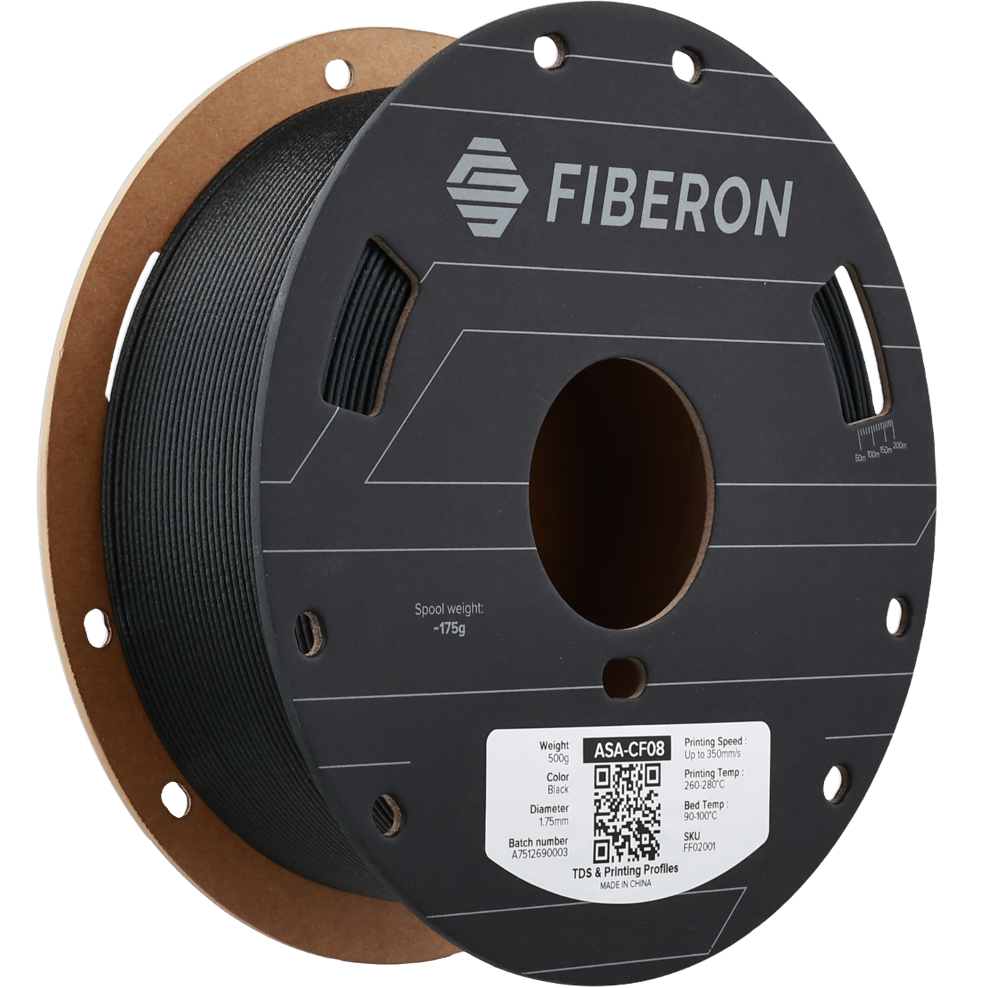 Polymaker Fiberon™ ASA-CF08 Black 1.75 mm 500gr