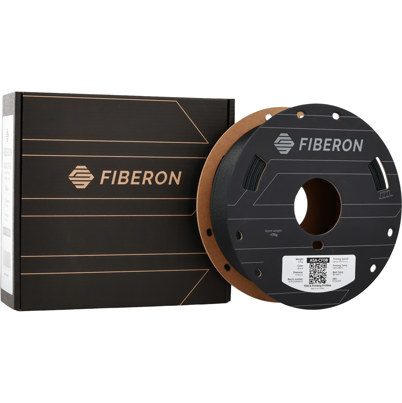 Polymaker Fiberon™ ASA-CF08 Black 1.75 mm 500gr