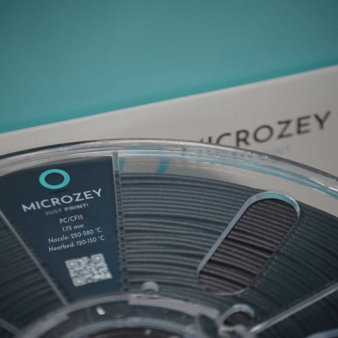 Microzey PC/CF15 SCHWARZ filament 1.75 mm 750 gr