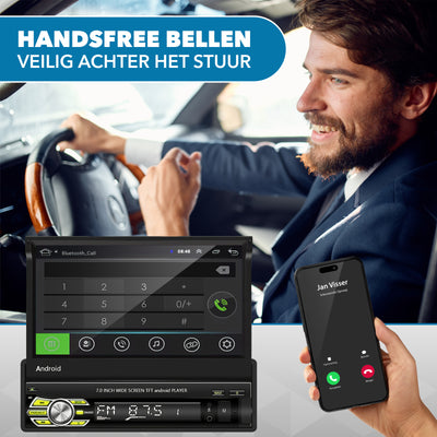 Universelles Autoradio Klappdisplay 1 DIN | CarPlay und Android Auto | Navigation