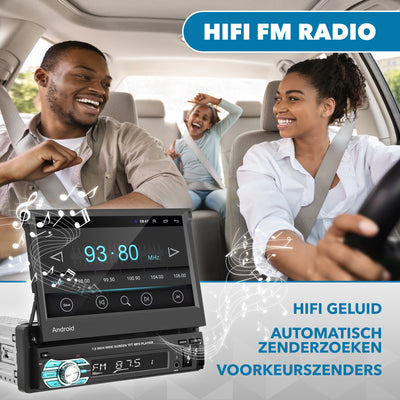 Universelles Autoradio Klappdisplay 1 DIN | CarPlay und Android Auto | Navigation