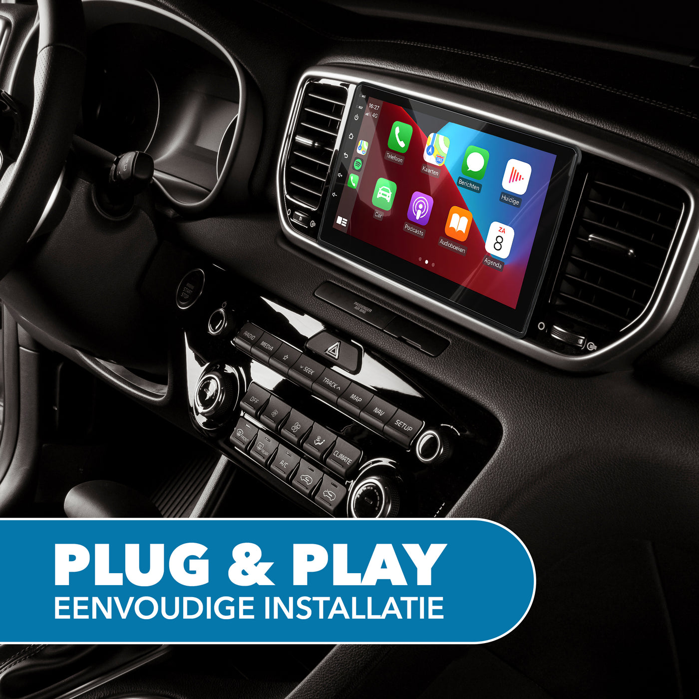 Carcemy CarPlay Autoradio 2DIN 9 Zoll | Drahtlos & Android Auto