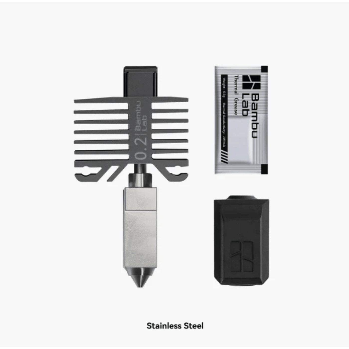 Bambu Lab 0.2mm Hotend met RVS Nozzle X1 & P1 series - AC products