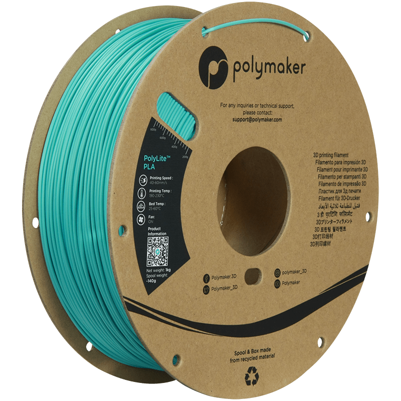 Polymaker PolyLite PLA  Filament Teal 1,75mm 1KG - AC products