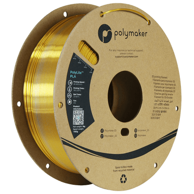 Polymaker PolyLite SILK PLA Filament Crown Gold-Silver 1.75 mm 1KG - AC products