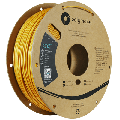 Polymaker POLYLITE™ PLA PRO 3D filament Gold Jam free 1.75 mm 1KG - AC products