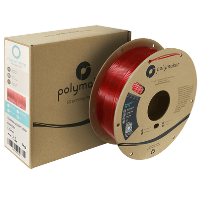 Polymaker PolyLite PETG Translucent Red 1.75 mm 1KG - AC products