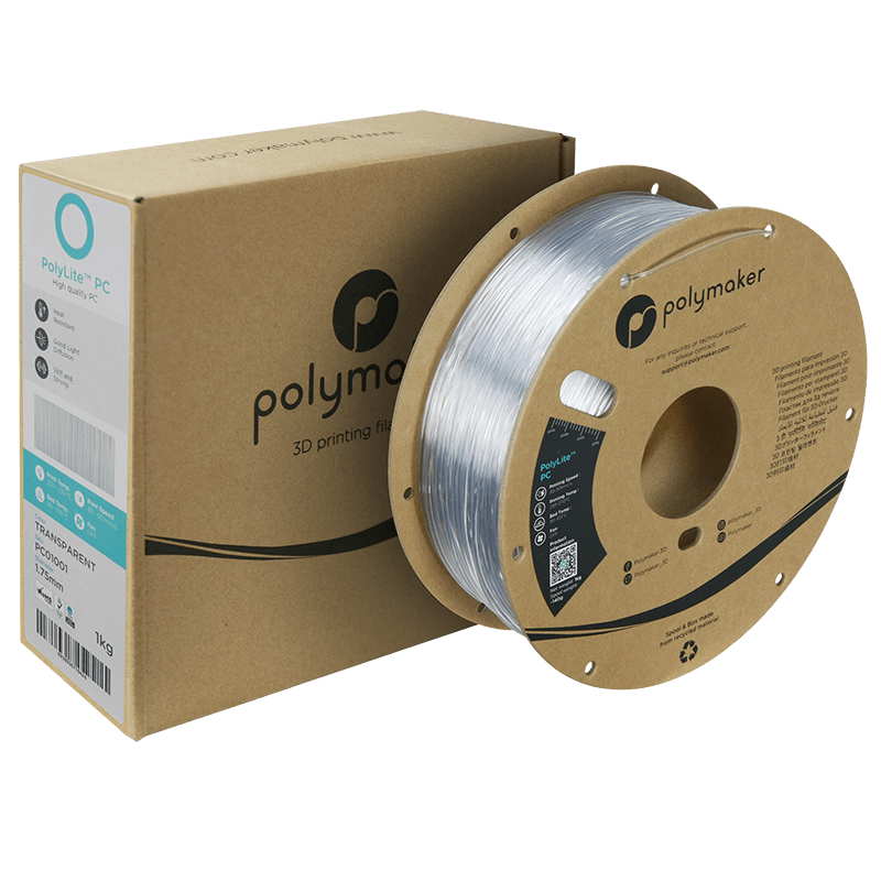 Polymaker PolyLite PC Filament Transparent 1,75mm 1KG