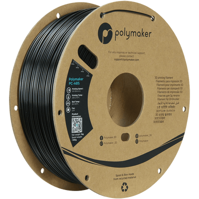 Polymaker PC-ABS filament 1,75 mm Zwart 1 kg