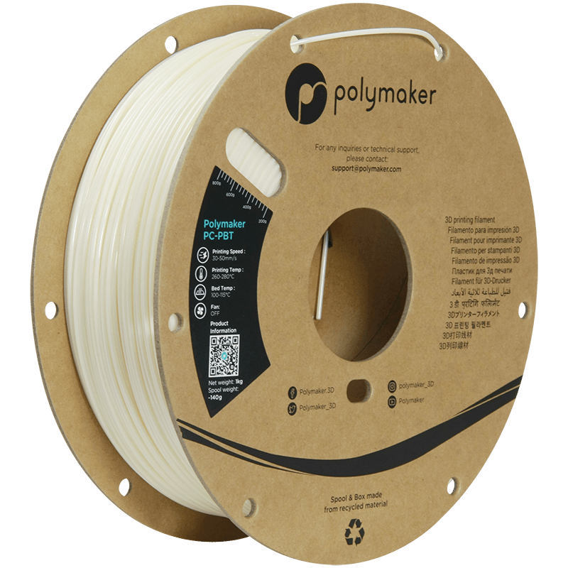 Polymaker PC-PBT filament 1,75 mm Natural 1 kg - AC products