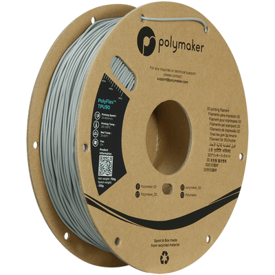 Polymaker PolyFlex TPU-90A filament 1,75 mm Grey 750 Gr - AC products