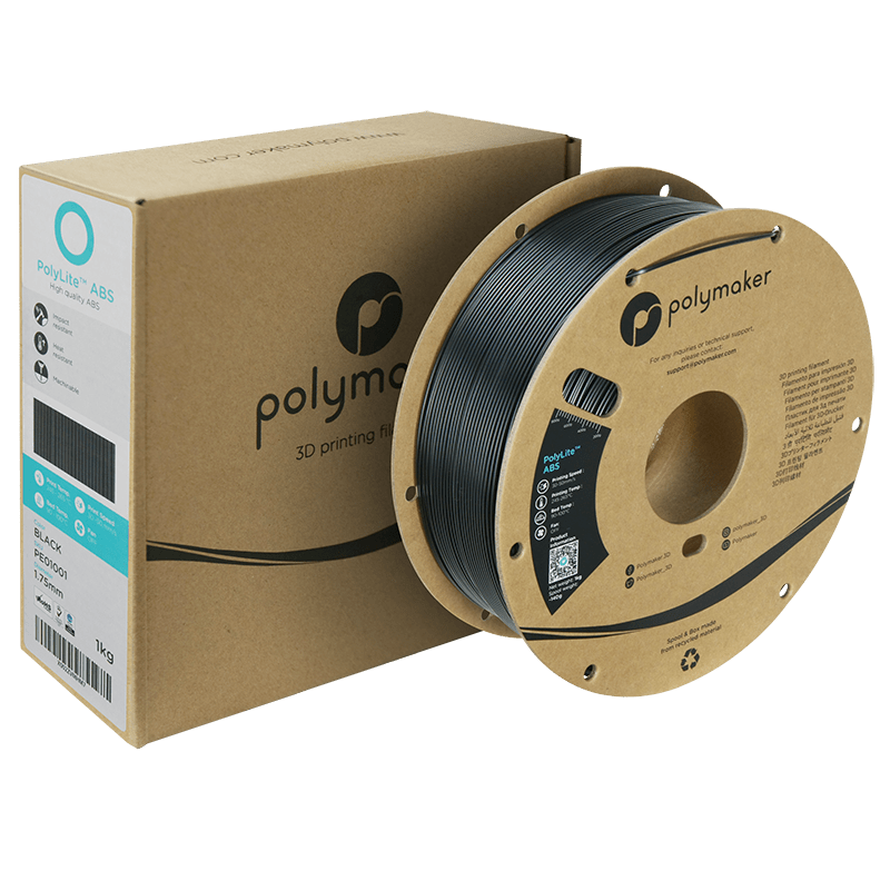 Polymaker PolyLite ABS Filament 1.75mm 1Kg Zwart