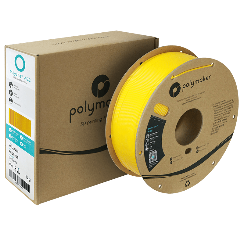 Polymaker PolyLite ABS Filament Yellow 1.75mm 1Kg - AC products