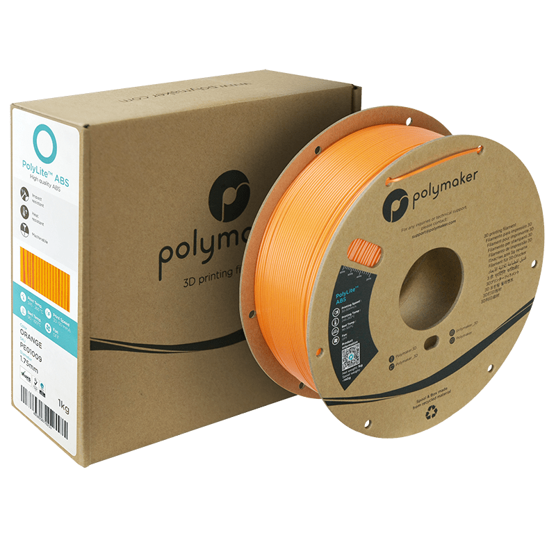 Polymaker PolyLite ABS Filament Orange 1.75mm 1Kg - AC products