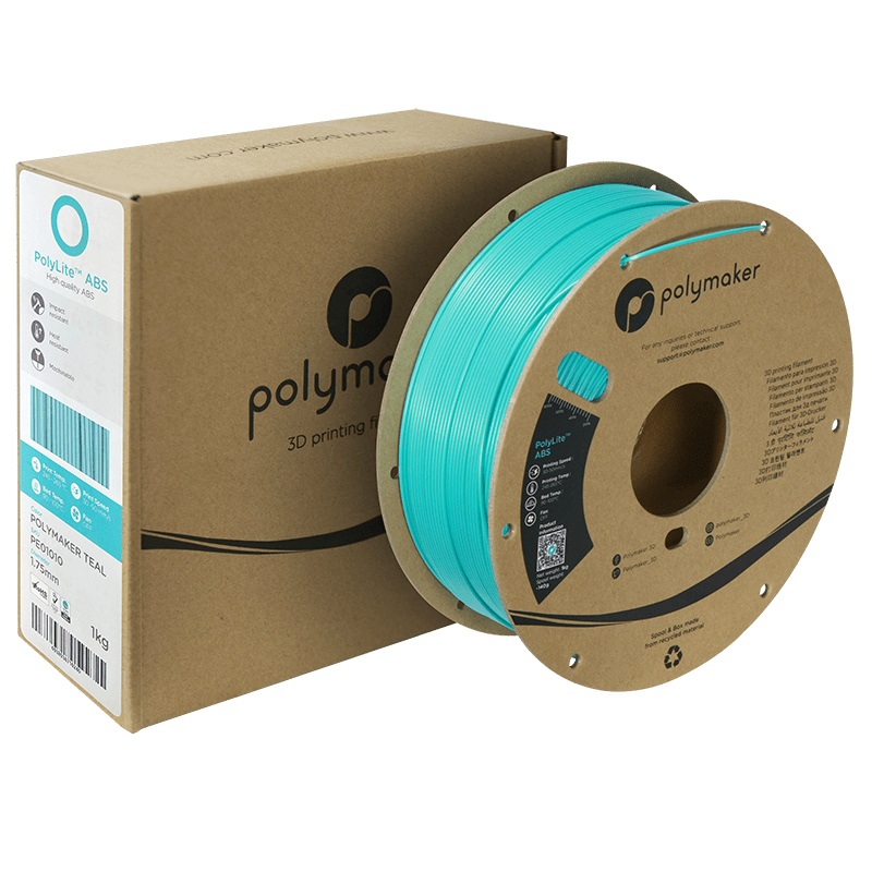 Polymaker PolyLite ABS Filament Teal 1.75mm 1Kg - AC products