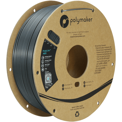 Polymaker PolyLite ABS Filament Dark Grey 1.75mm 1Kg - AC products