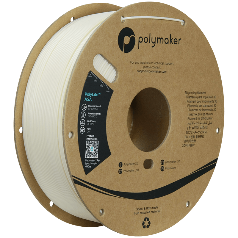 Polymaker PolyLite ASA Filament Natural 1,75mm 1KG - AC products