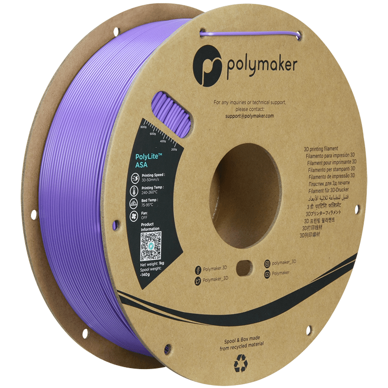 Polymaker PolyLite ASA Filament Purple 1,75mm 1KG - AC products