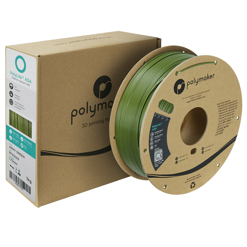 Polymaker PolyLite ASA Filament Army Green 1,75mm 1KG - AC products