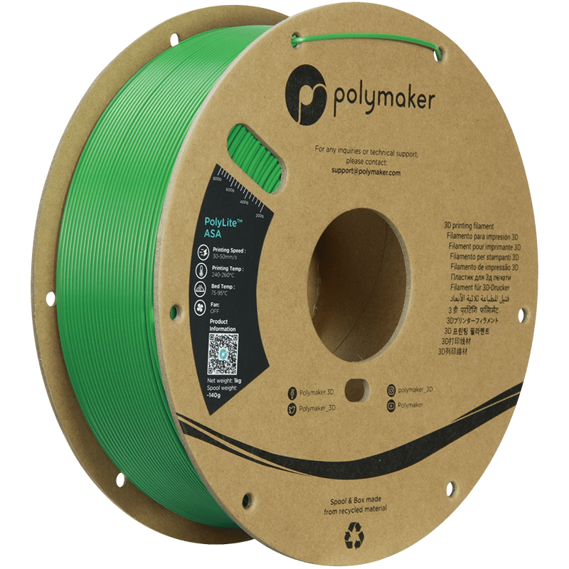 Polymaker PolyLite ASA Filament Green 1,75mm 1KG - AC products