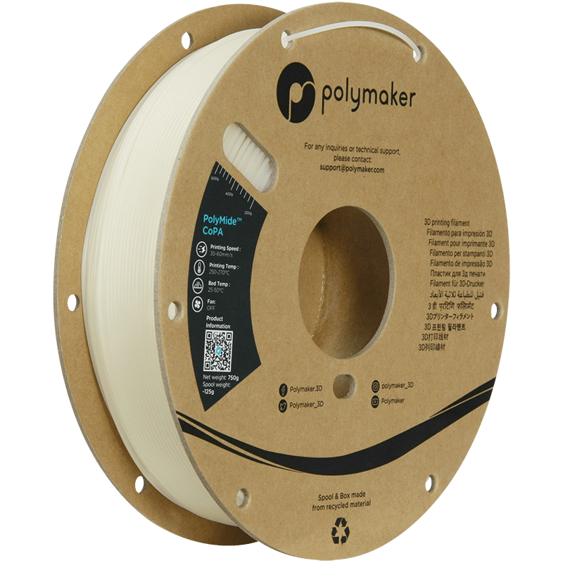 Polymaker Nylon CoPA 6/6-6 Clear Filament 1,75 mm 750 Gr - AC products