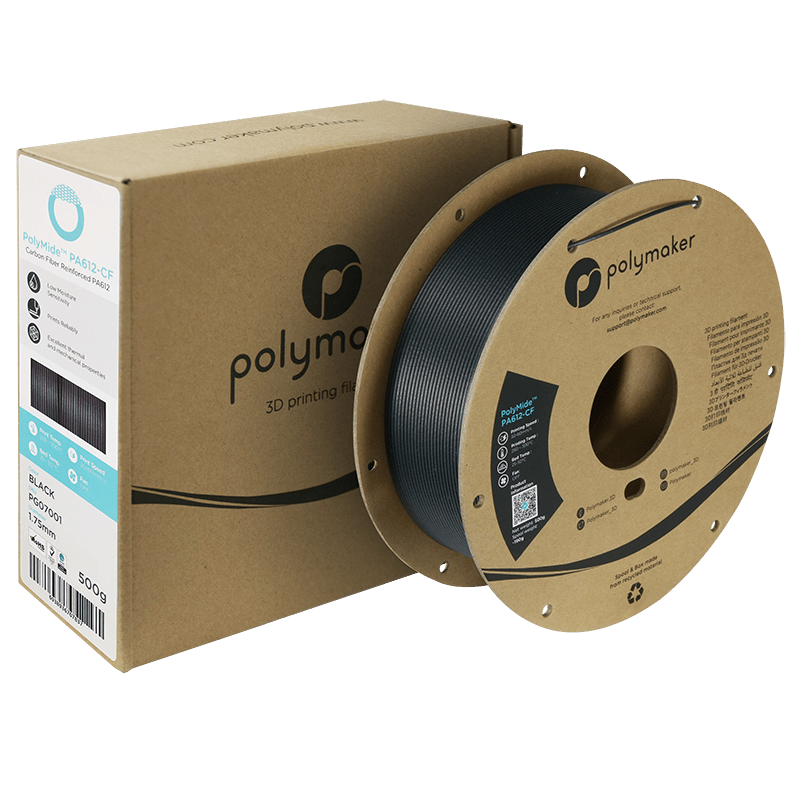 Polymaker PolyMide PA612-CF Black Filament 1,75 mm 500gr