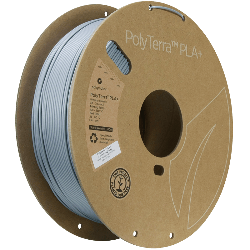 Polymaker PolyTerra PLA+ filament Grey 1.75 mm 1KG - AC products