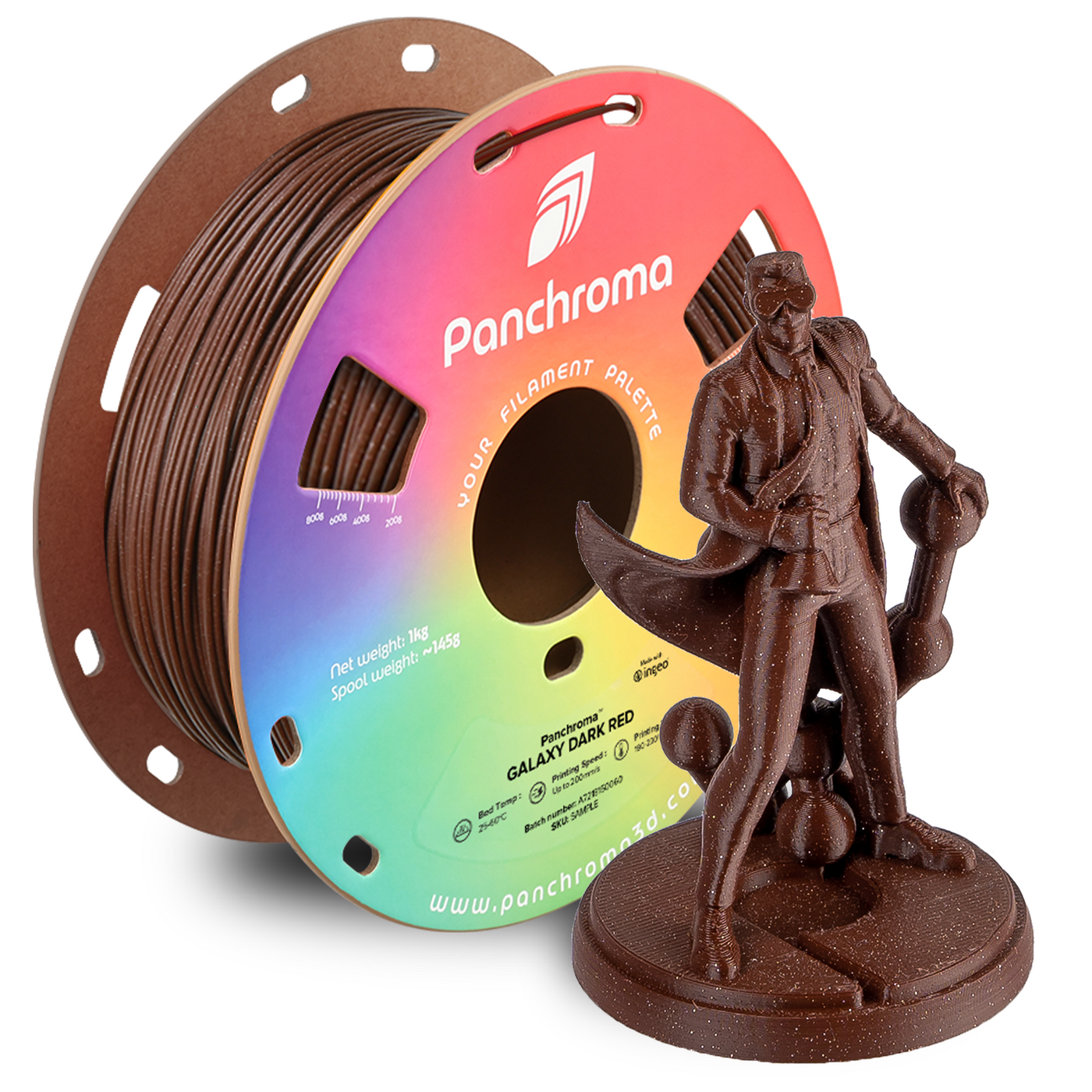 Polymaker Panchroma™ PLA Galaxy Dark Red 1.75 mm 1KG