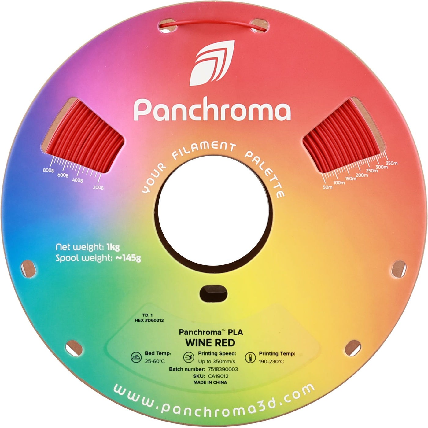 Polymaker Panchroma™ PLA Wine Red 1.75 mm 1KG