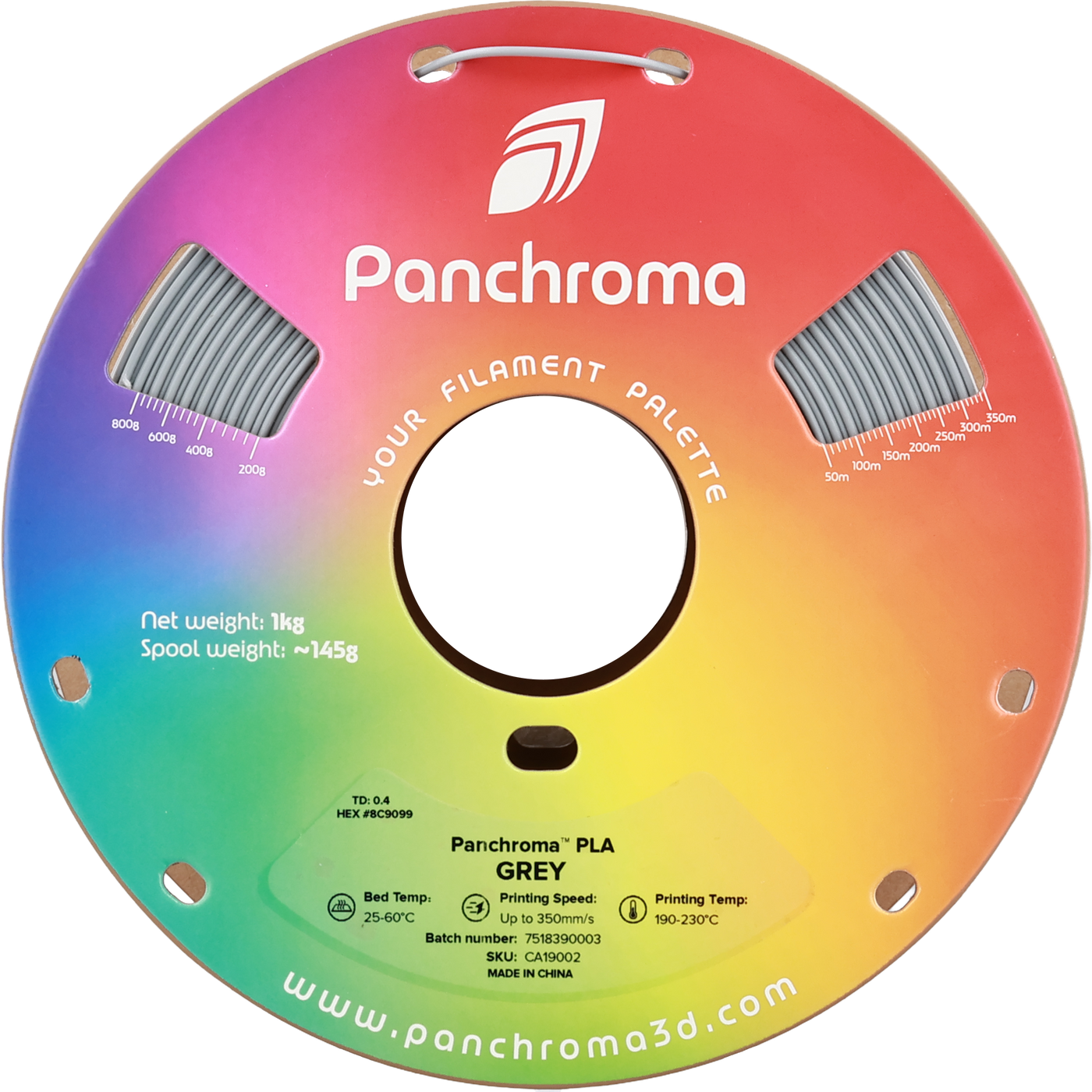 Polymaker Panchroma™ PLA Grey 1.75 mm 1KG