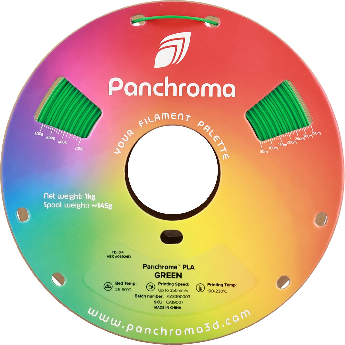 Polymaker Panchroma™ PLA Green 1.75 mm 1KG