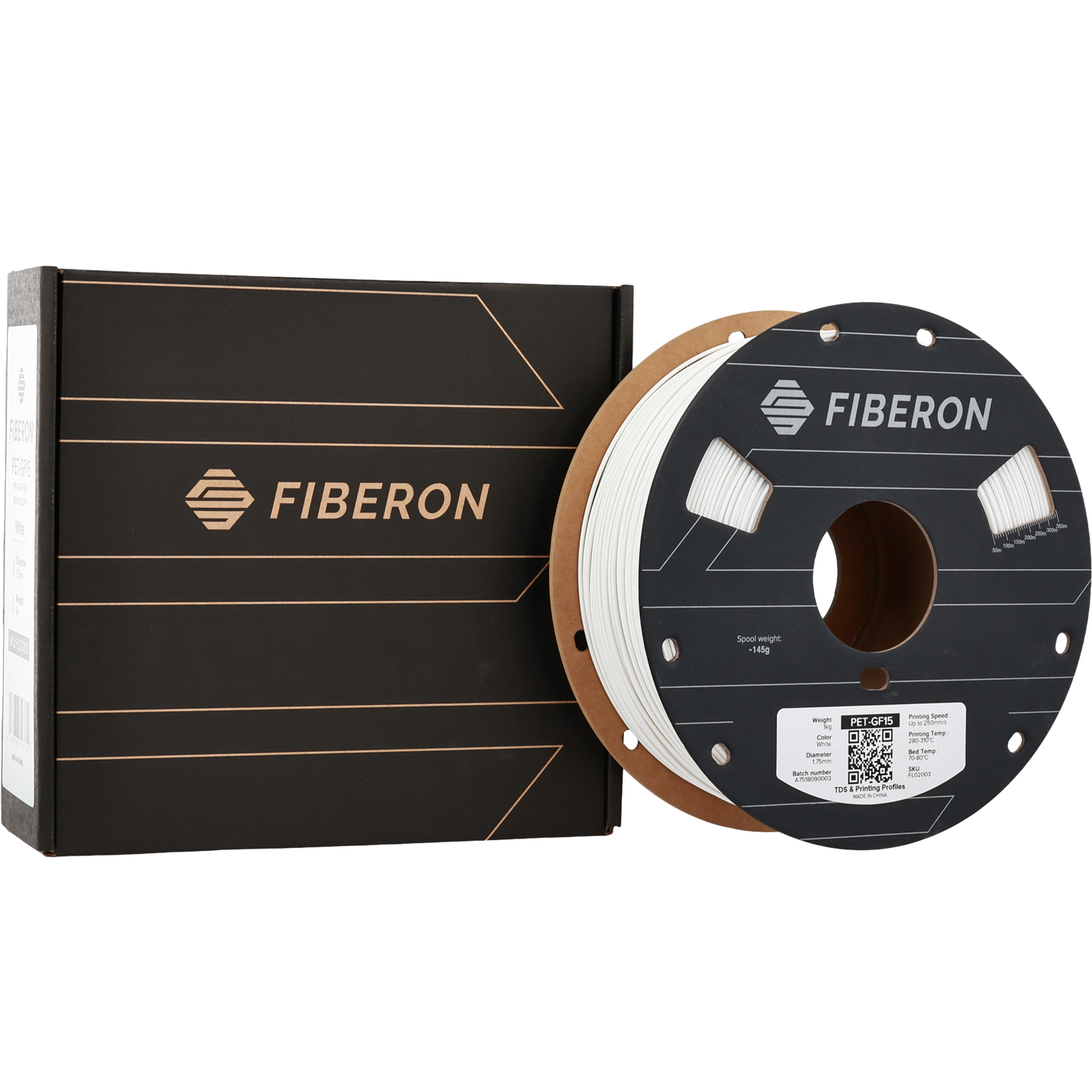 Polymaker Fiberon™ PET-GF15 White 1.75 mm 1KG