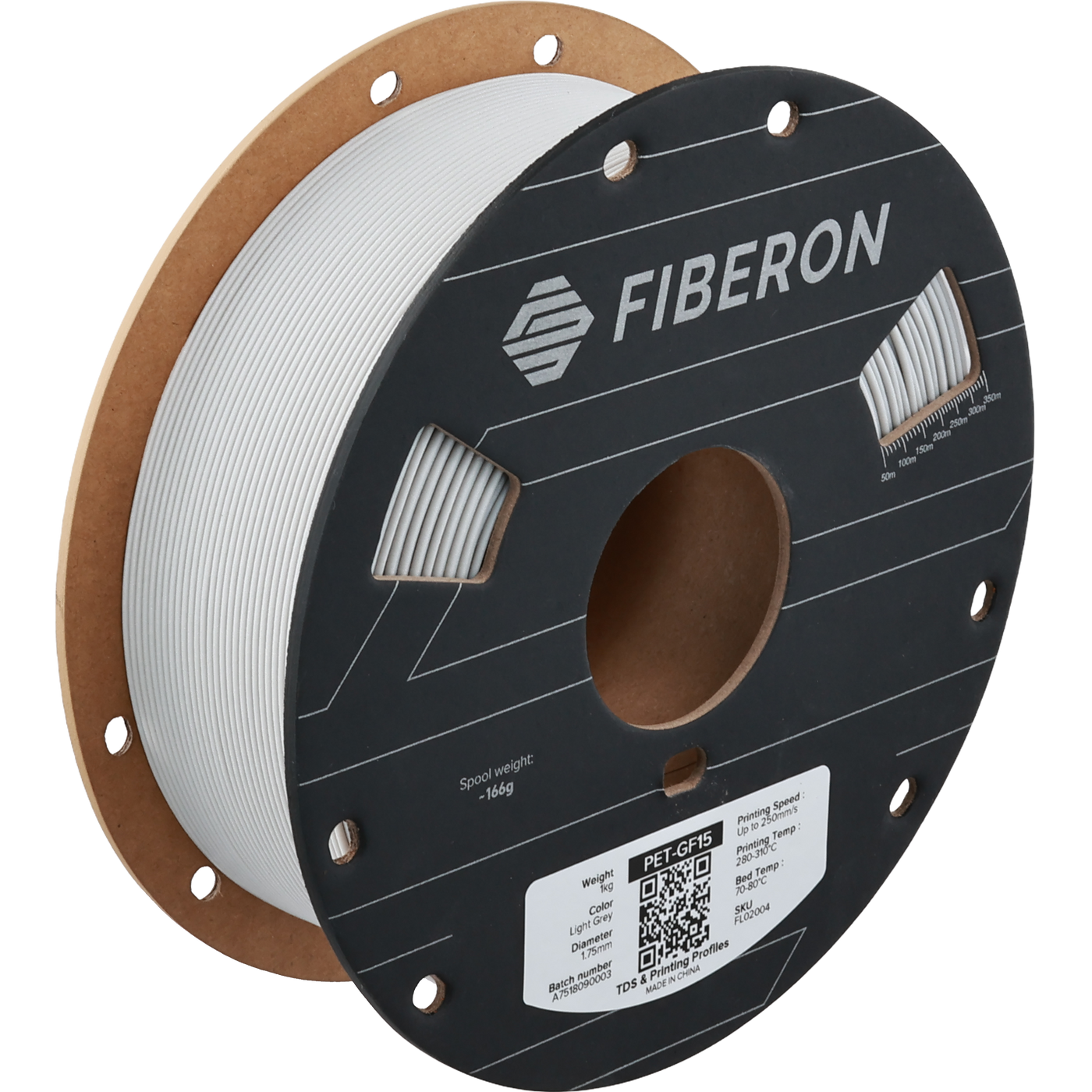 Polymaker Fiberon™ PET-GF15 Light Grey 1.75 mm 1KG