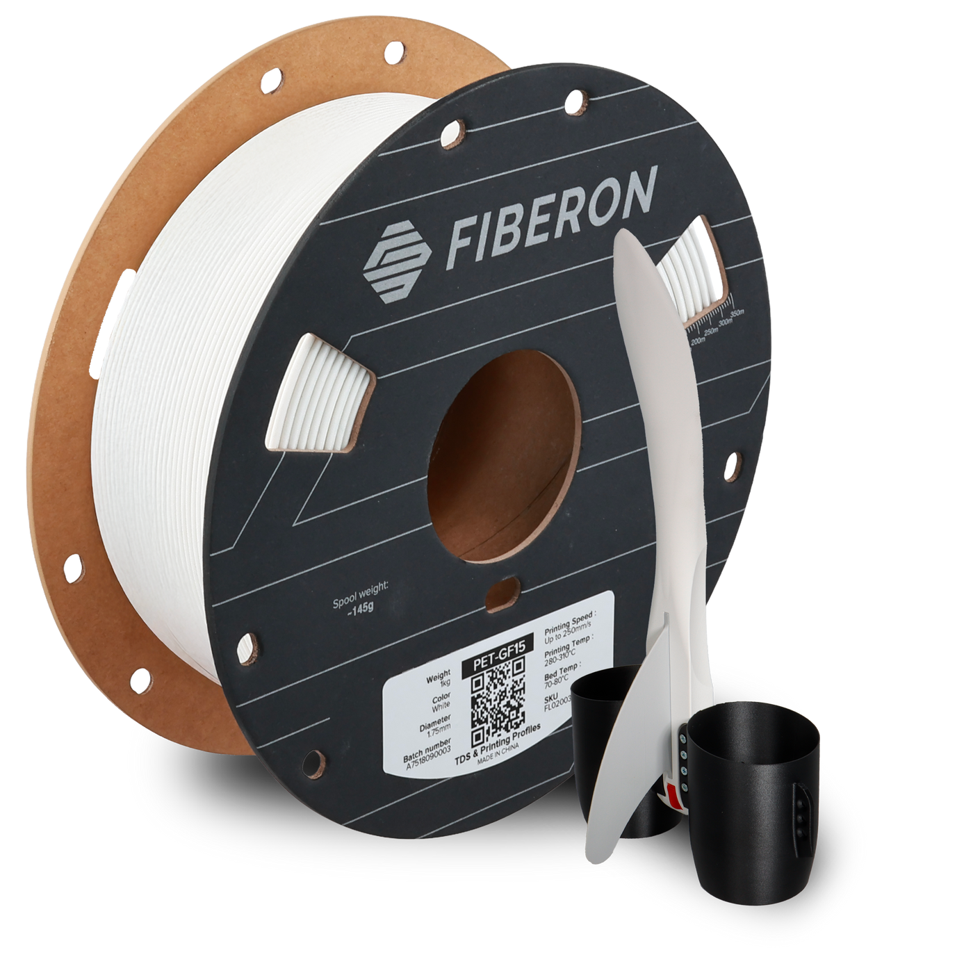 Polymaker Fiberon™ PET-GF15 White 1.75 mm 1KG