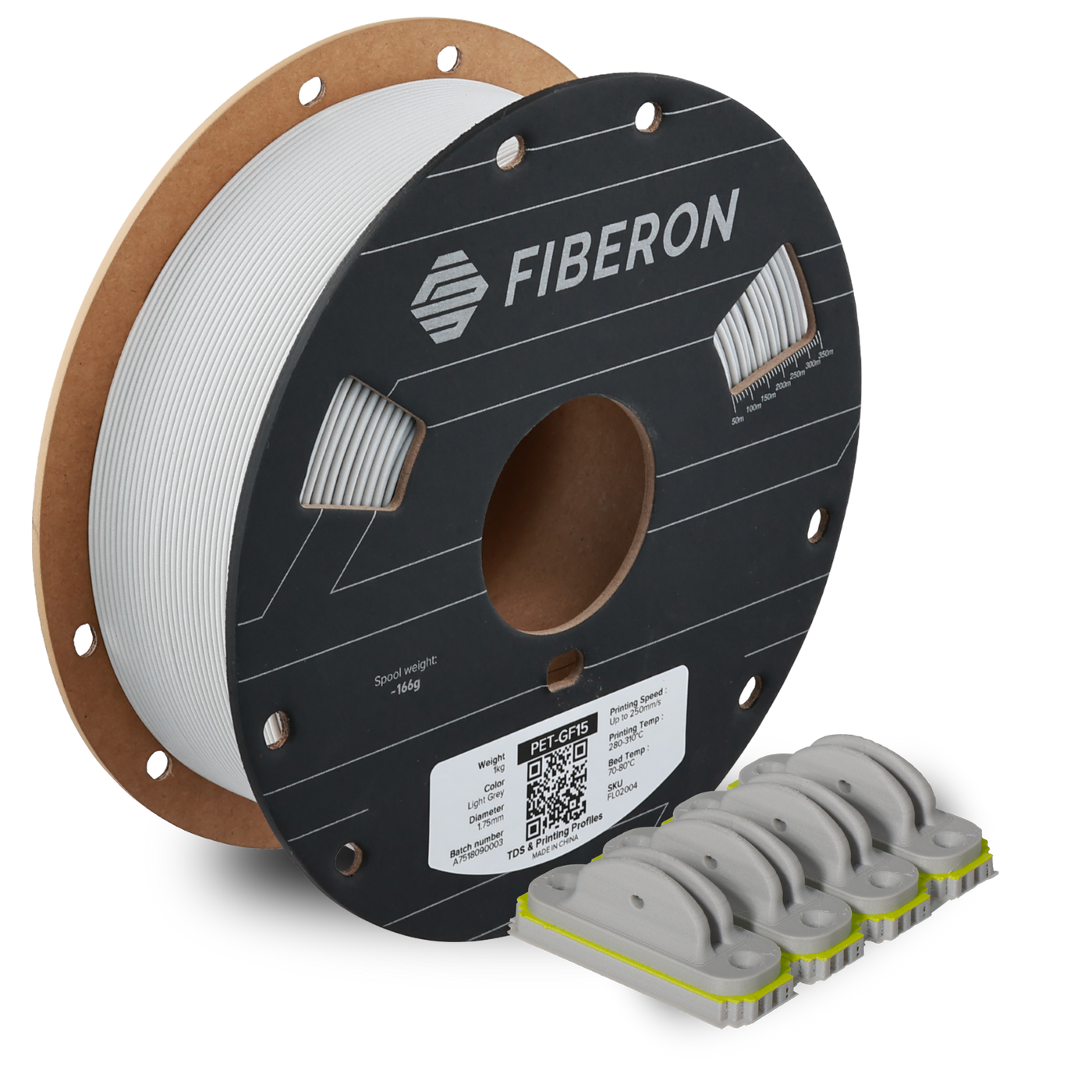 Polymaker Fiberon™ PET-GF15 Light Grey 1.75 mm 1KG