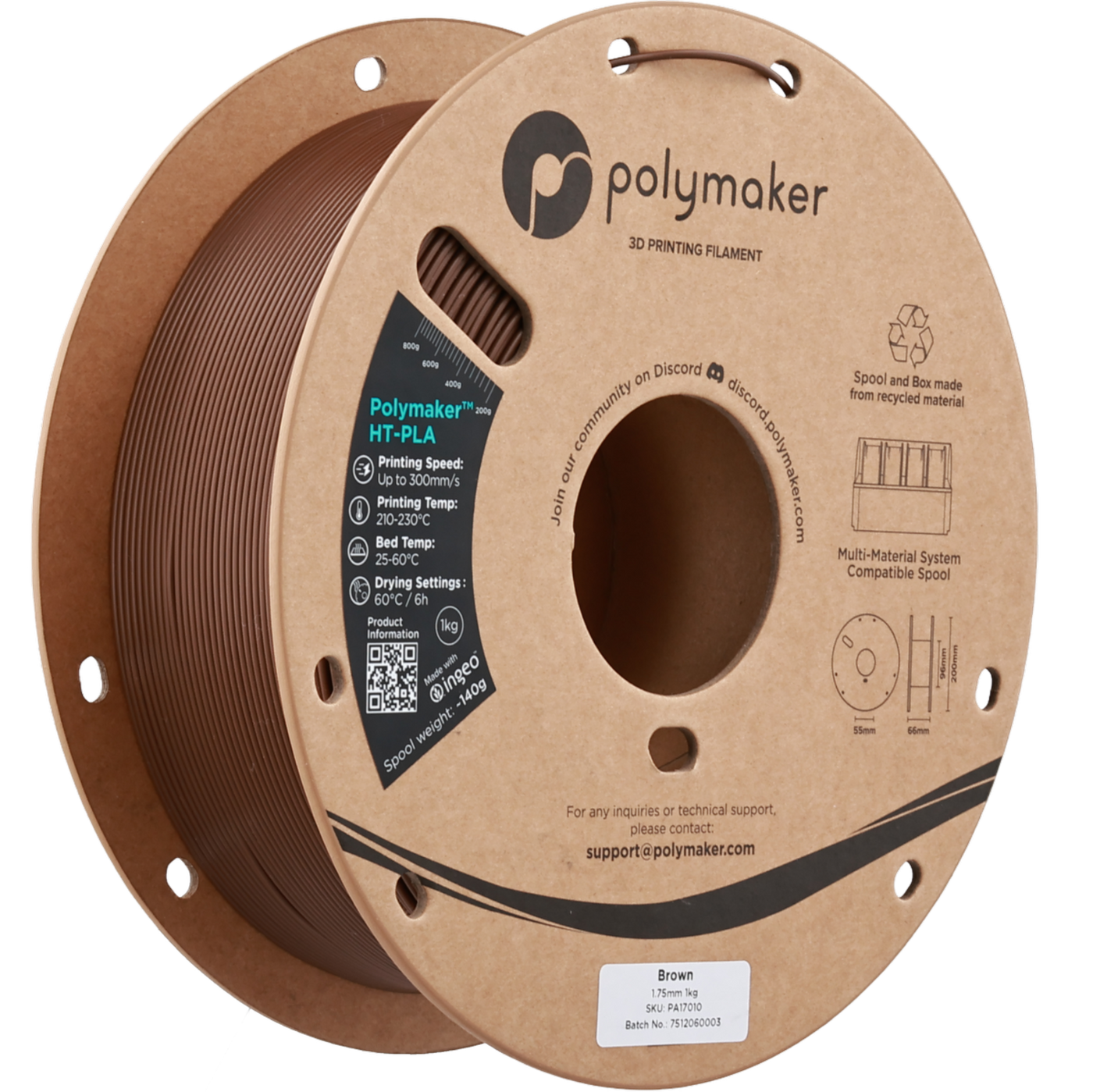 Polymaker HT-PLA Brown 1.75 mm 1KG