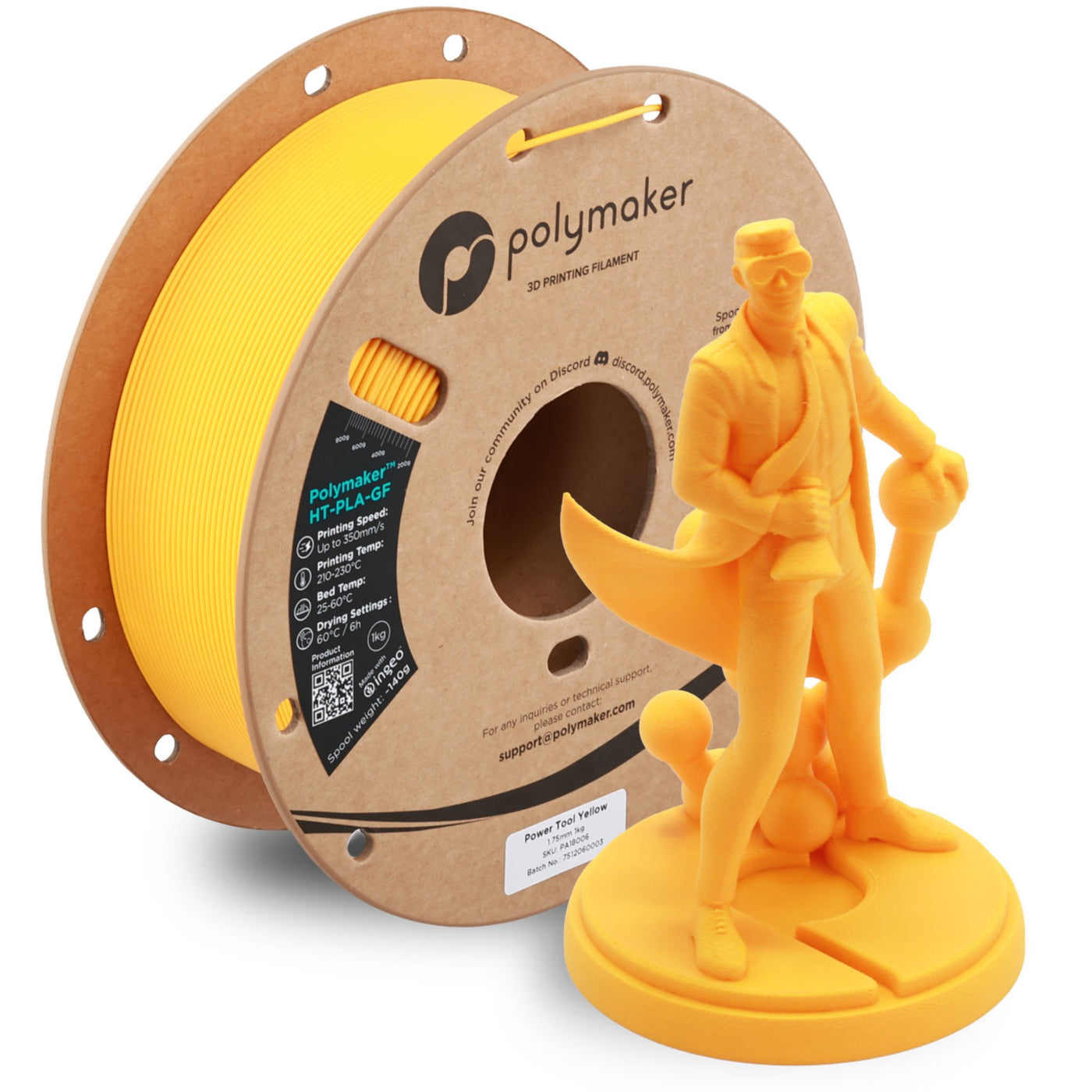 Polymaker HT-PLA-GF Power Tool Yellow 1.75 mm 1KG