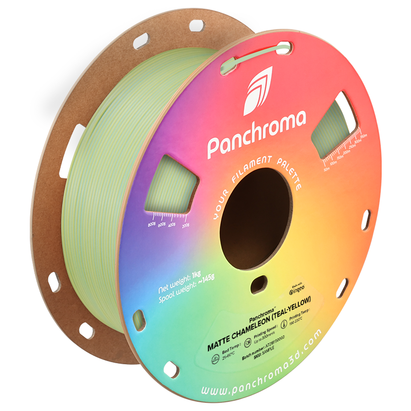 Polymaker Panchroma™ PLA Dual Matte Chameleon (Teal-Yellow) 1.75 mm 1KG