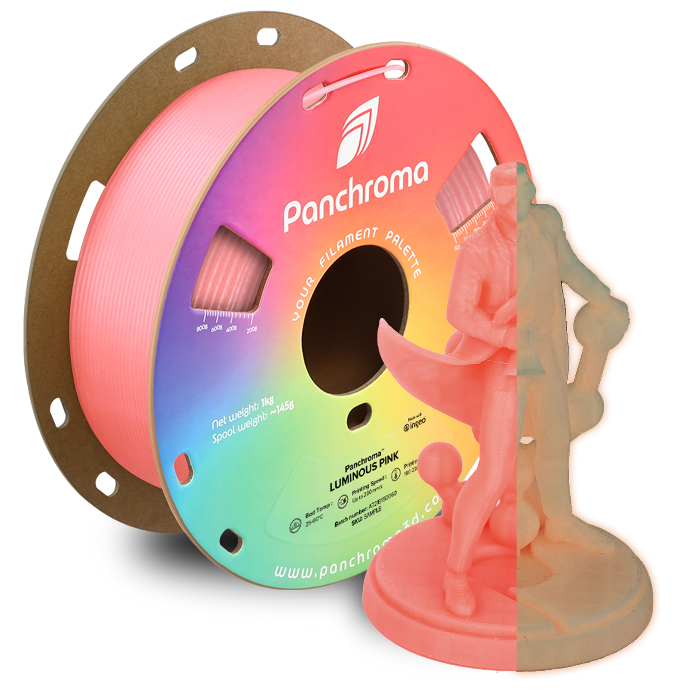 Polymaker Panchroma™ PLA  Luminous Pink 1.75 mm 1KG