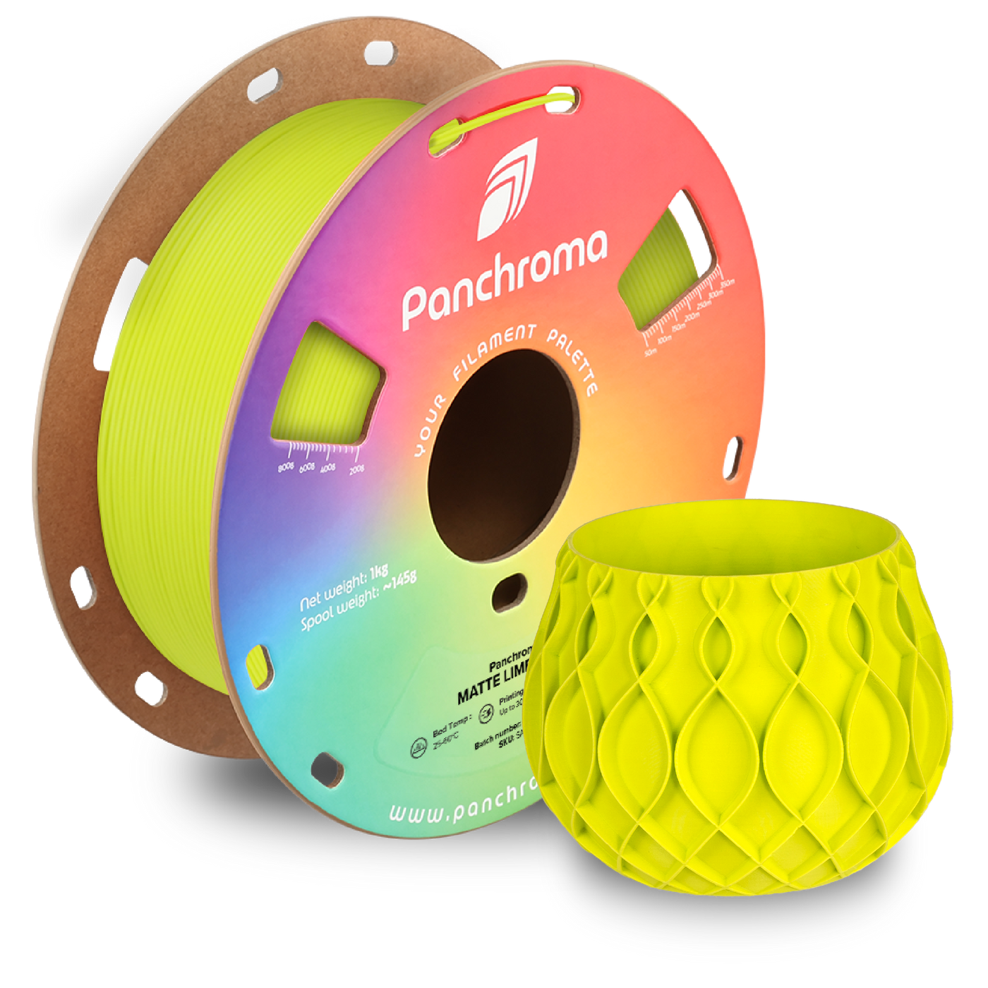 Polymaker Panchroma™ PLA Matte Lime Green 1.75 mm 1KG