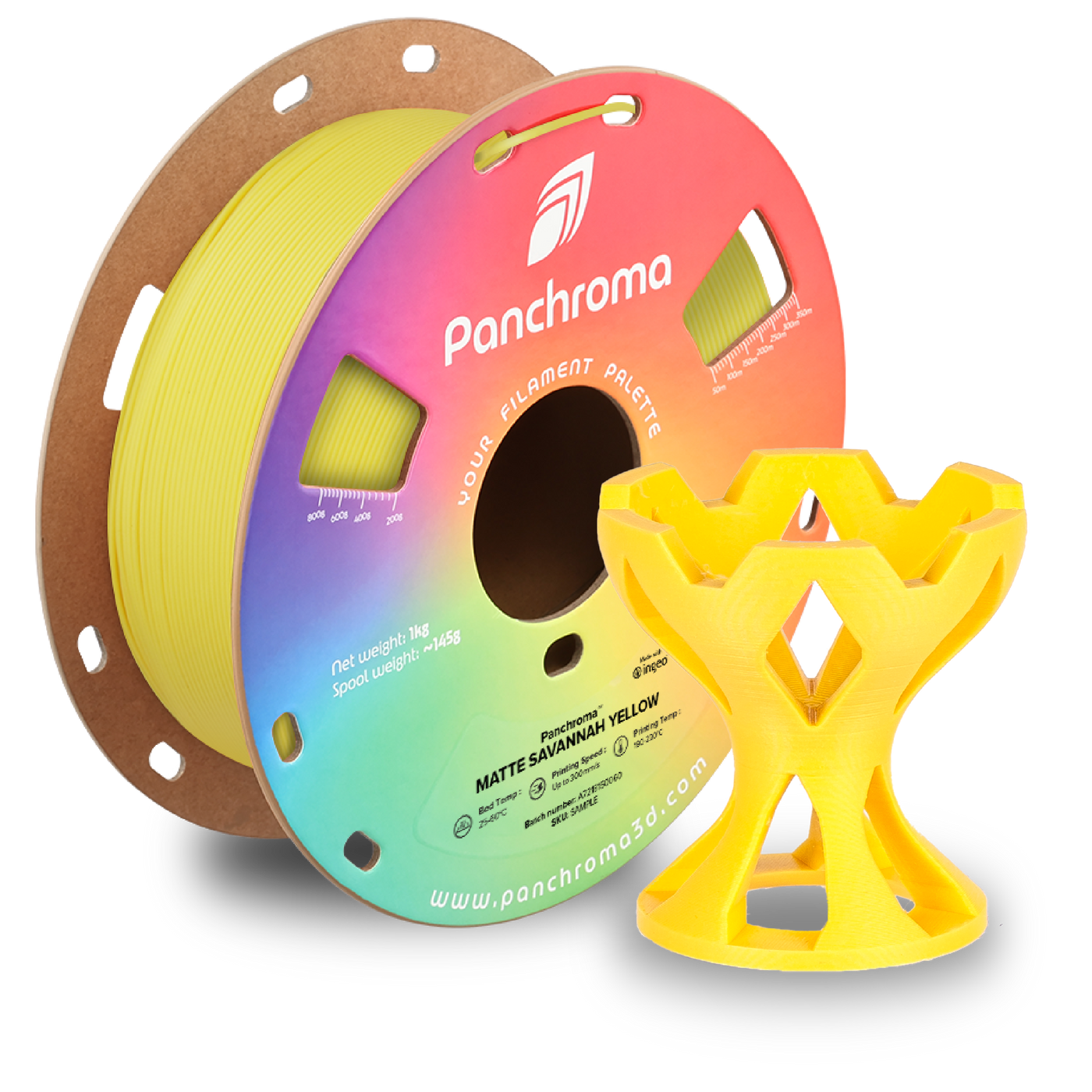 Polymaker Panchroma™ PLA Matte Savannah Yellow 1.75 mm 1KG